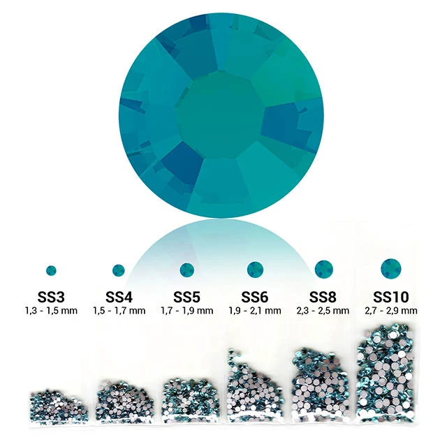 Pearl 6in1 strasszkő szett - Blue Zircon