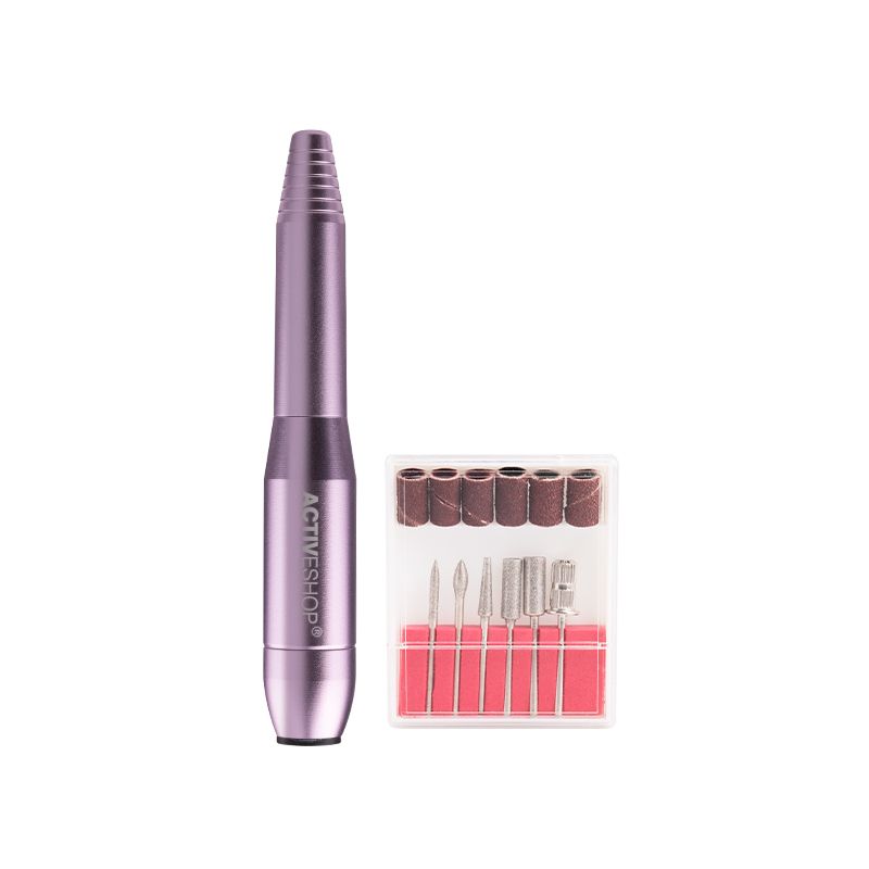 Mini Pro Nail Drill - rózsaszín hordozható műkörmös csiszológép 