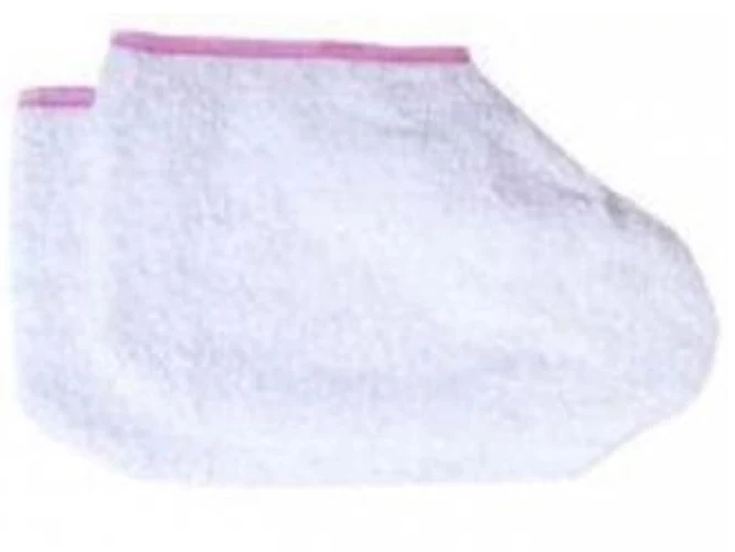 Depileve lábtyű - frottír papucs paraffinkezeléshez 1db
