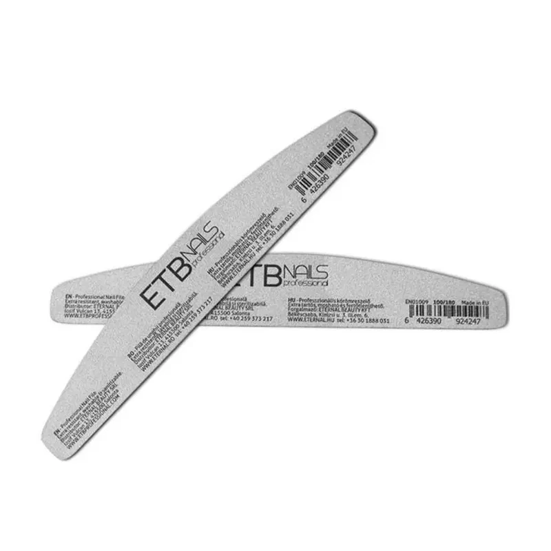 ETB Nails Félhold alakú ezüst körömreszelő 100/180 