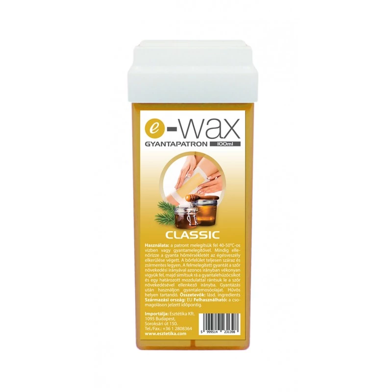 E-Wax Natur Gyantapatron széles görgőfejjel 100ml