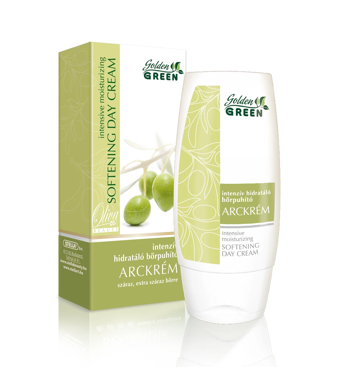 Golden Green Oliva Beauty Intenzív Hidratáló Bőrpuhító Arckrém 100ml