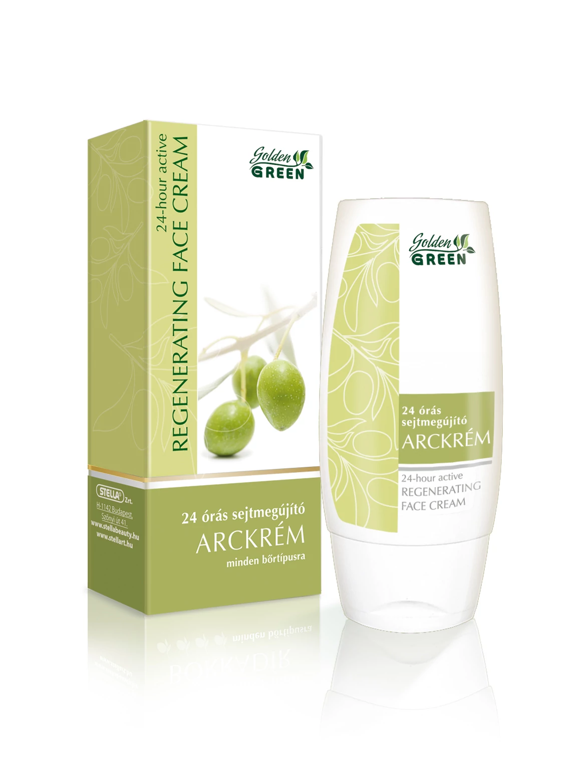 Golden Green Oliva Beauty 24H Sejtmegújító Arckrém 100ml