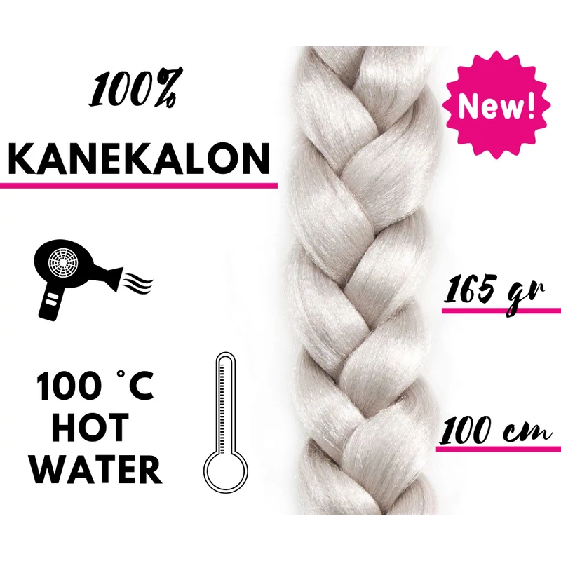 Afro szintetikus 100% kanekalon haj 165g - 60