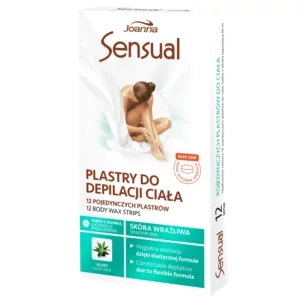 Joanna Sensual Szőrtelenítő gyantacsík testre aloe vera kivonattal 6×2 db