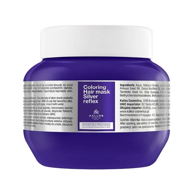 Kallos Silver reflex színező hajpakolás 275ml