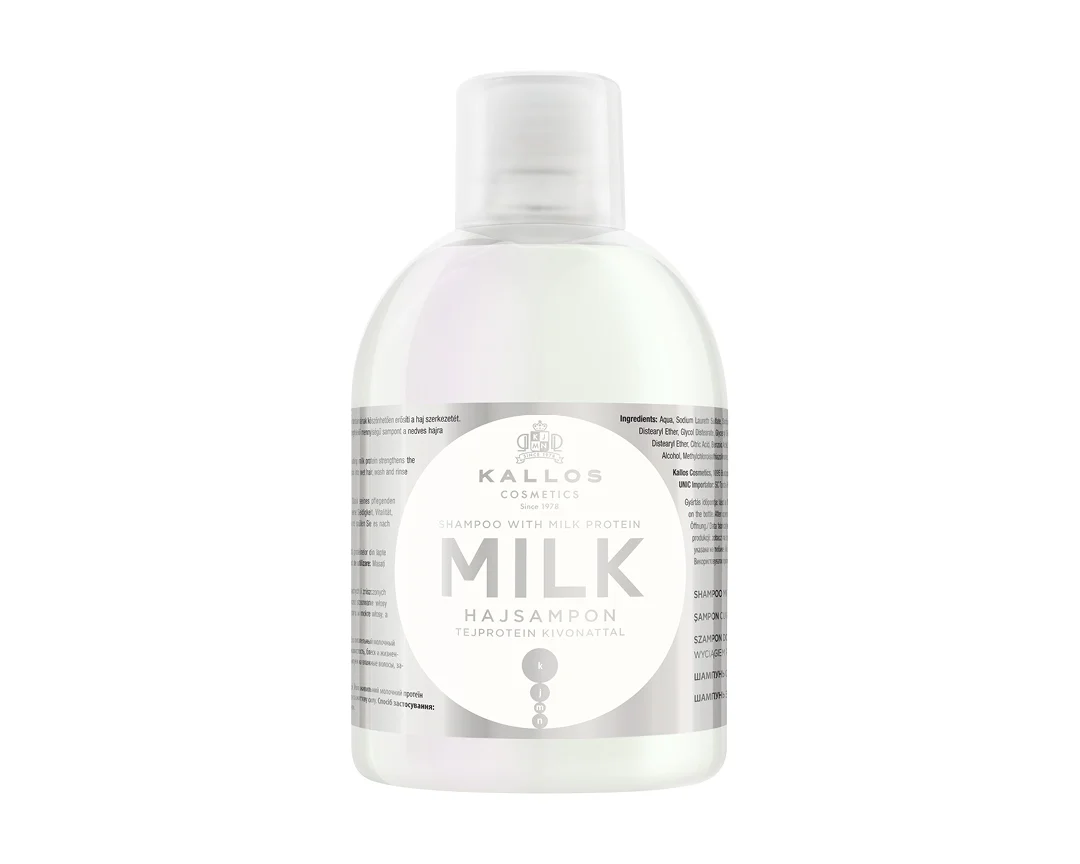 Kallos KJMN Milk hajsampon tejprotein kivonattal 1000ml