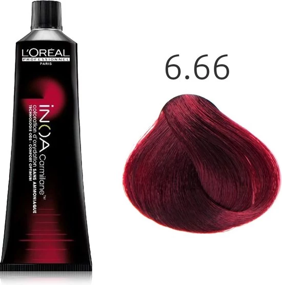 Loreal Inoa Carmilane ammóniamentes hajfesték 6-66