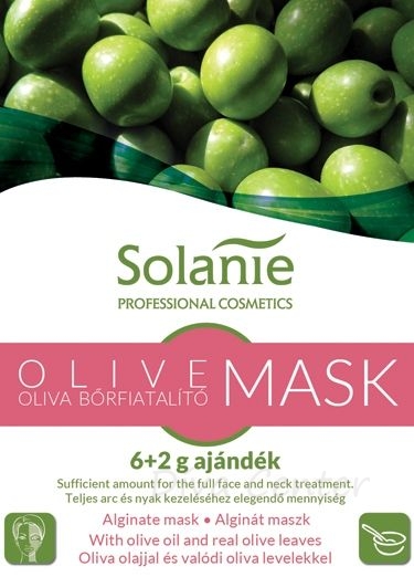 Solanie Alginát Oliva bőrfiatalító maszk 6g+2g