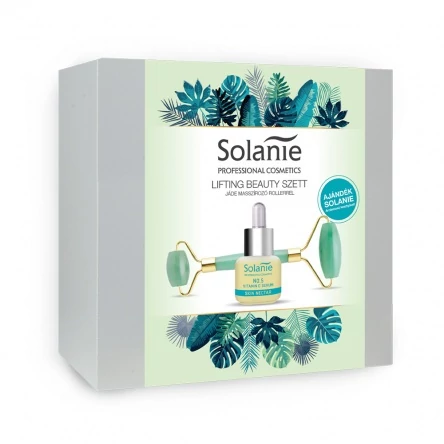 Solanie Lifting Beauty szett Jáde masszírozó rollerrel