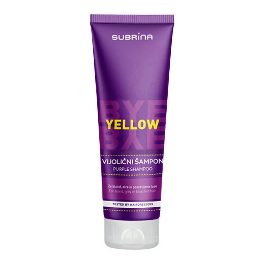 Subrina BYE BYE Yellow Sampon 200ml hamvasító sampon