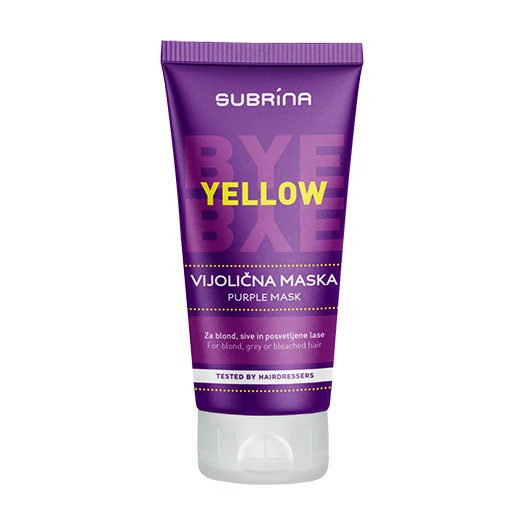 Subrina BYE BYE Yellow Maszk 150ml hajpakolás sárgulás ellen