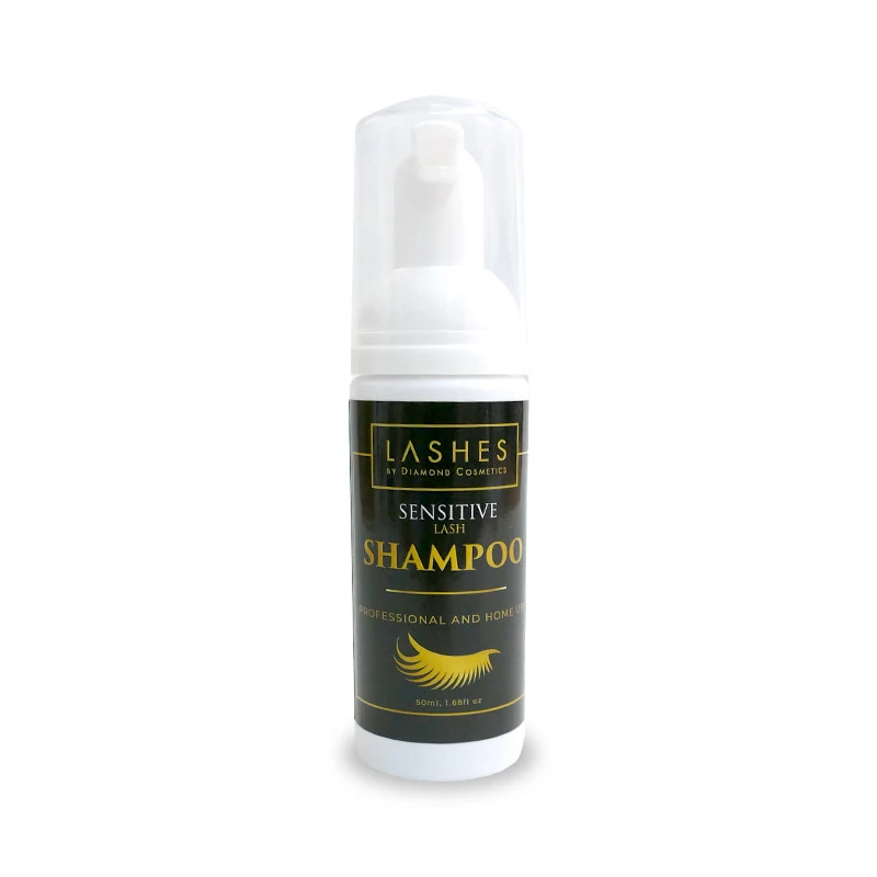Lashes by diamond cosmetics Műszempilla és szempilla sampon aloe verával, érzékeny bőrre 50ml