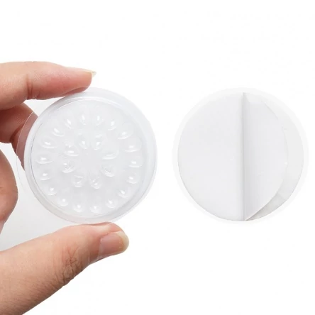 Long Lashes öntapadós ragasztótartó virág - átlátszó 5db