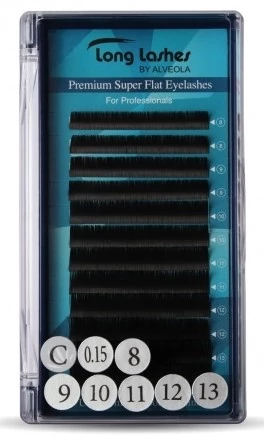 Long Lashes Premium Super Flat Pilla C/ 0,15-MIX