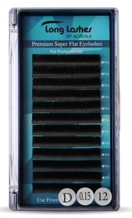 Long Lashes Premium Super Flat Pilla D/0,15-12 mm