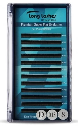 Long Lashes Premium Super Flat Pilla D/0,15-8 mm