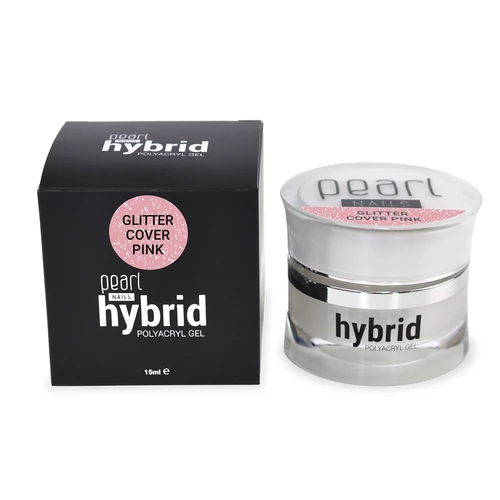 Pearl hybrid PolyAcryl Gel - Glitter Cover Pink - 15ml 