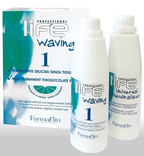 Life Waving Dauerszett 1 - Vékonyszálú, normál és vegyileg kevésbé kezelt hajra 100ml