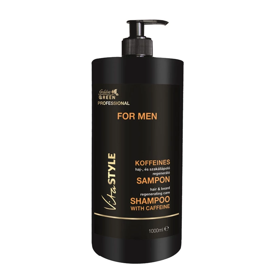GG Koffeines Haj és szakáll ápoló regeneráló sampon Vitastyle for men 1000ml