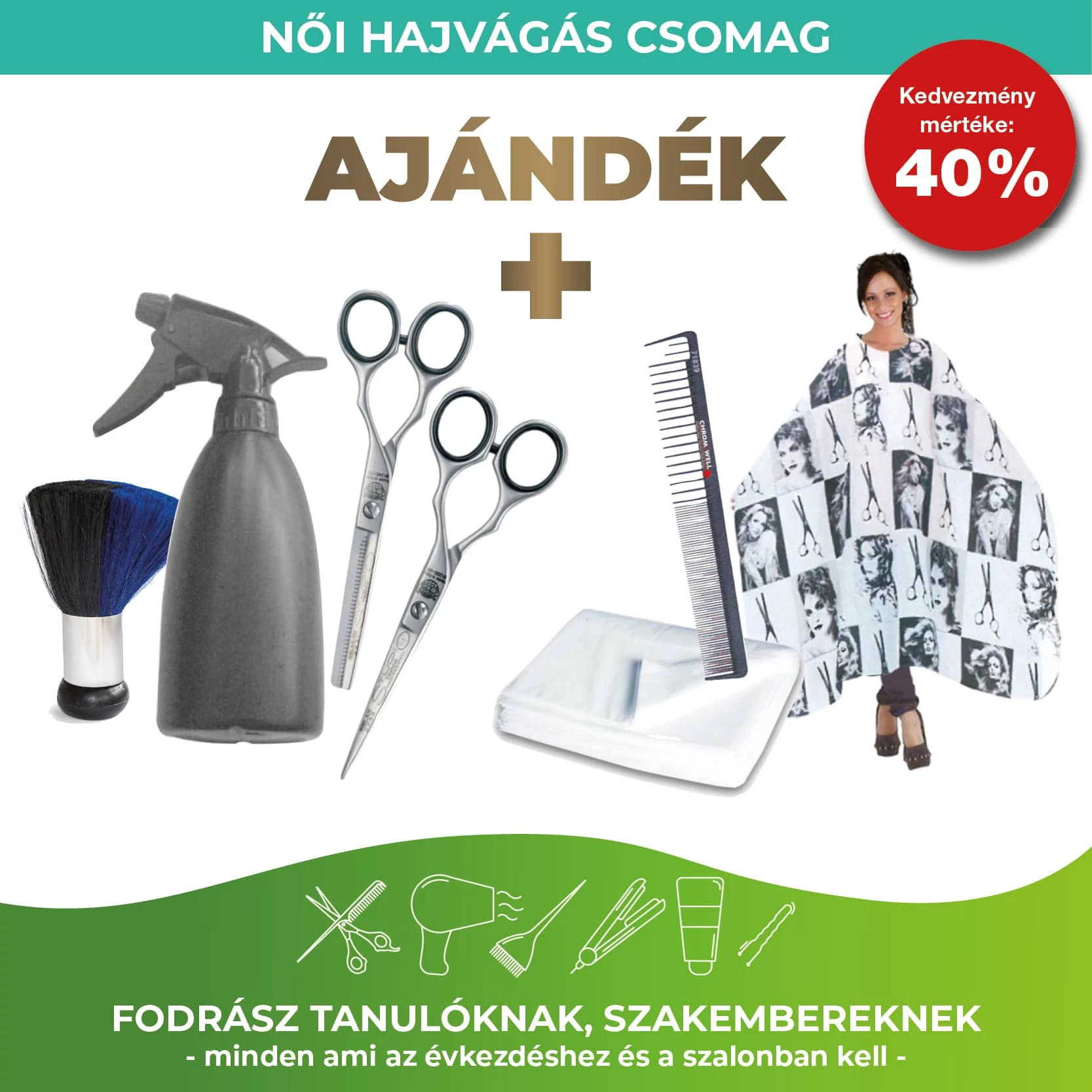 Női hajvágás csomag - iskolakezdő ajánlat